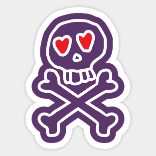 Love Skull Sticker